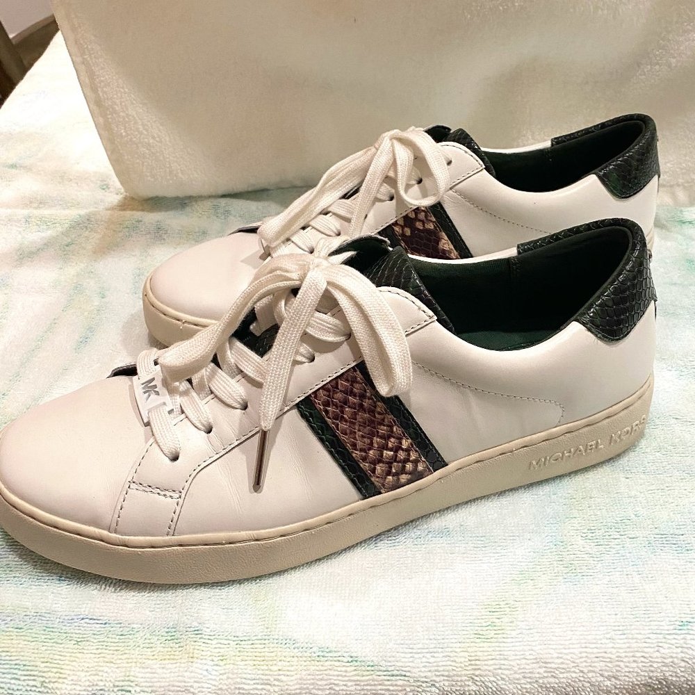 Michael Kors Irving Stripe Lace Up Sneaker